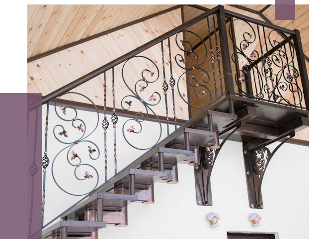 Кованые лестницы в Лыткарине от 79895 руб. под ключ