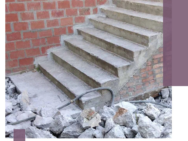 Демонтаж бетонных лестниц в Лыткарине: быстро и безопасно