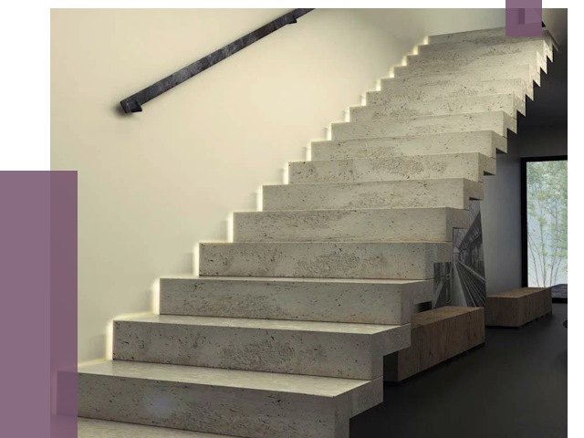 Облицовка бетонных лестниц в Лыткарине от 4609 руб/м2