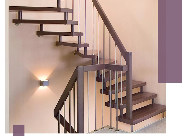 Изготовление лестниц на больцах в Лыткарине под ключ