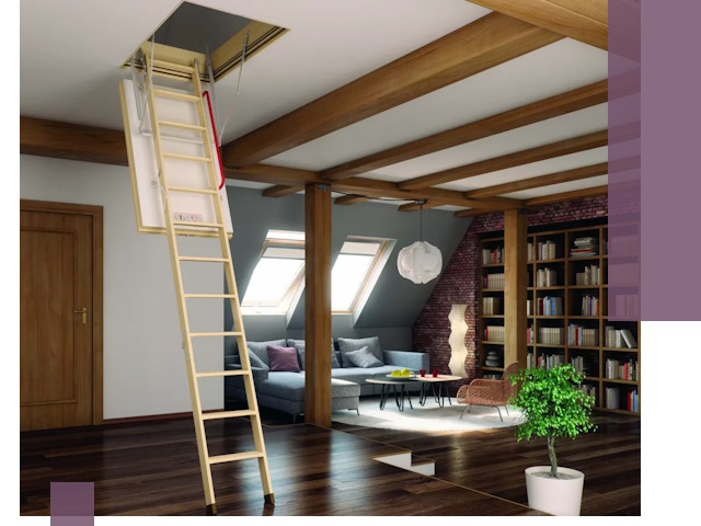 Чердачные лестницы под ключ в Лыткарине: изготовление и монтаж