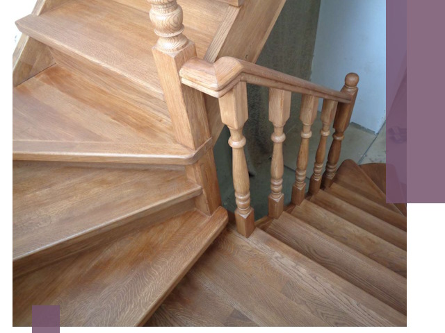 Дубовые лестницы под ключ в Лыткарине: изготовление и монтаж