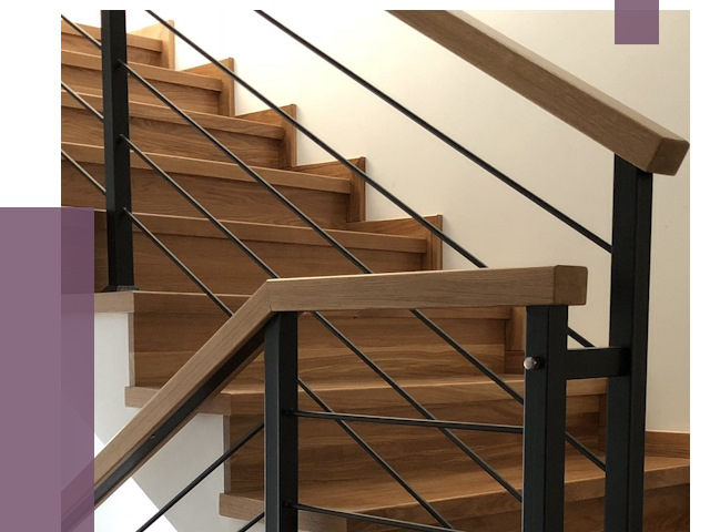 Обшивка металлической лестницы деревом в Лыткарине от 4353 руб. 