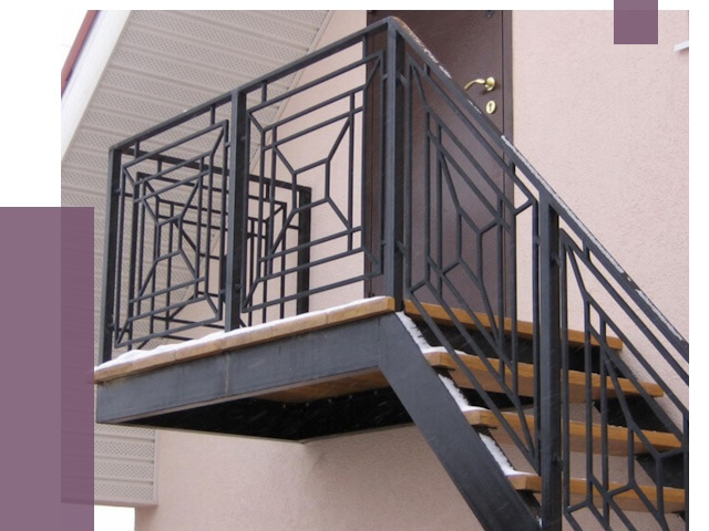 Металлические перила в Лыткарине от 4302 руб.  | ПРОЛЁТ-Лтк