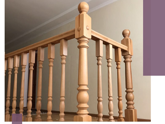 Деревянные перила на заказ в Лыткарине: монтаж и изготовление