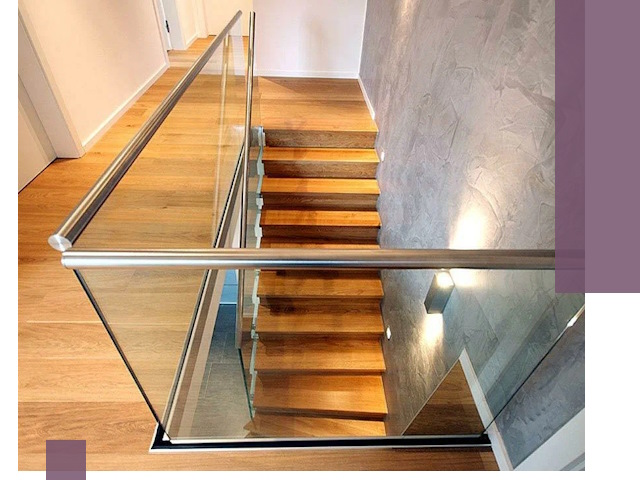 Перила для лестницы в доме — изготовление и монтаж в Лыткарине