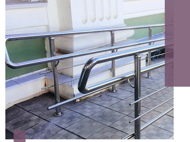 Ограждения пандусов из металла и нержавейки в Лыткарине