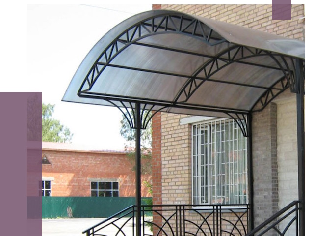 Металлические навесы и козырьки в Лыткарине от 12804 руб.