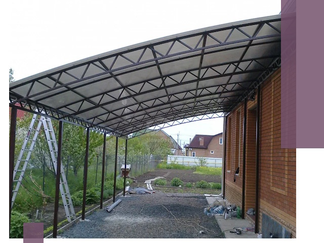 Профессиональный монтаж навесов под ключ в Лыткарине