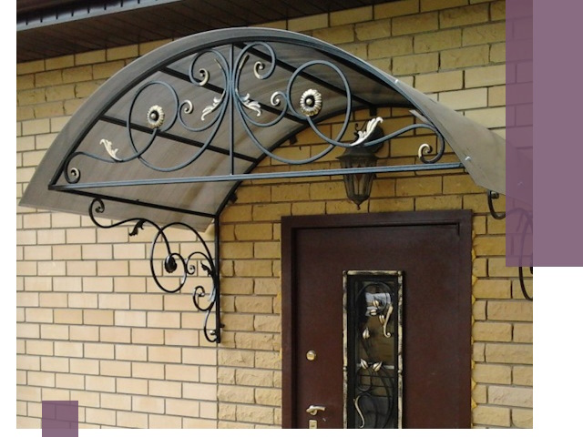 Изготовление козырьков из металла под ключ в Лыткарине