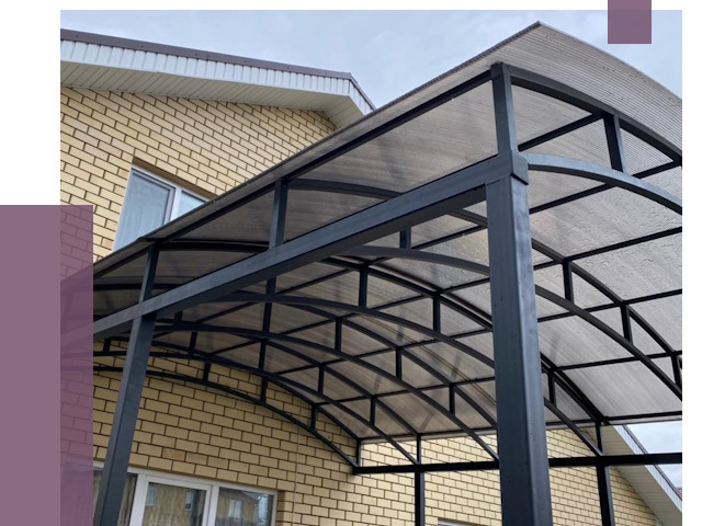 Монтаж козырьков в Лыткарине от 11523 руб. | ПРОЛЁТ-Лтк