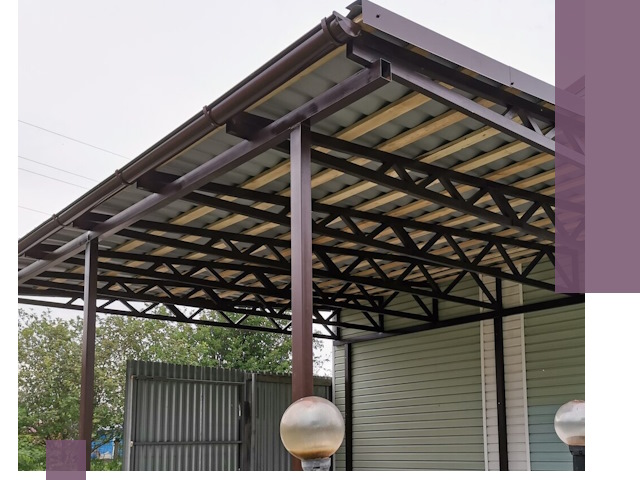 Навесы под ключ в Лыткарине: изготовление, монтаж и гарантия