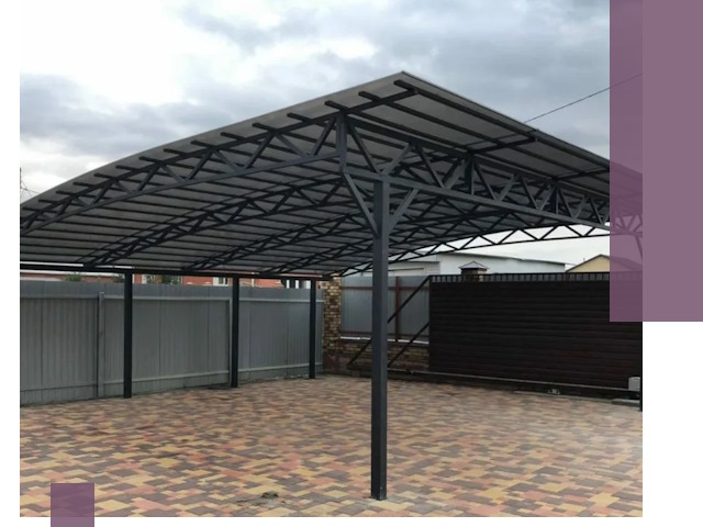 Недорогие навесы под ключ в Лыткарине — изготовление и монтаж