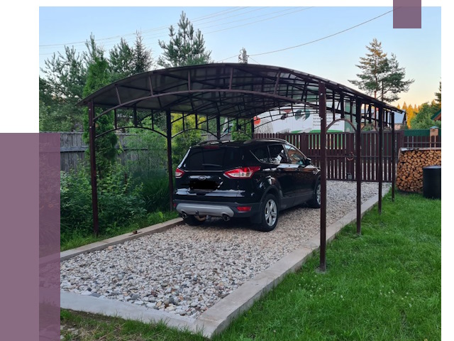 Навесы для автомобиля в Лыткарине от 13162 руб.  | ПРОЛЁТ-Лтк
