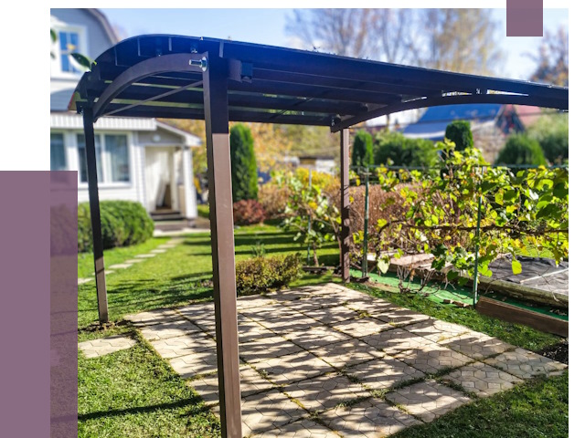 Навесы для дачи в Лыткарине от 12753 руб. под ключ — ПРОЛЁТ-Лтк