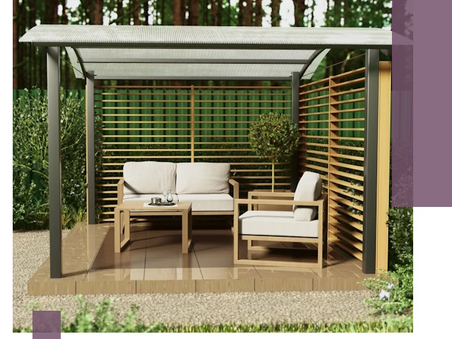 Навесы для дачи в Лыткарине: изготовление, монтаж и демонтаж