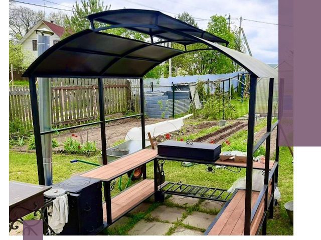 Навесы для барбекю в Лыткарине: изготовление, монтаж и демонтаж