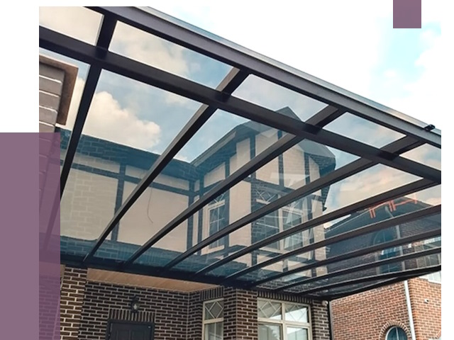 Навесы из поликарбоната в Лыткарине от 8625 руб. под ключ — ПРОЛЁТ-Лтк