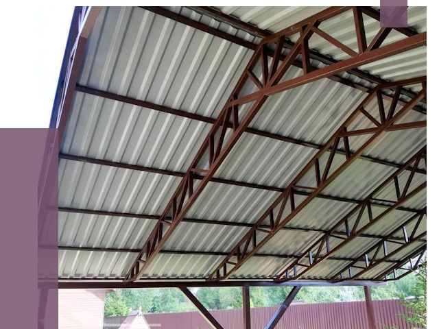 Навесы из профнастила в Лыткарине от 7375 руб. | ПРОЛЁТ-Лтк