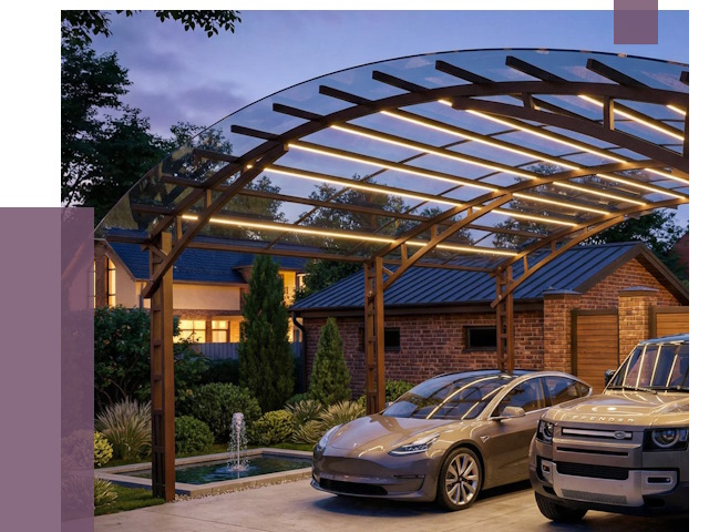 Металлические навесы в Лыткарине от 12701 руб. под ключ — ПРОЛЁТ-Лтк