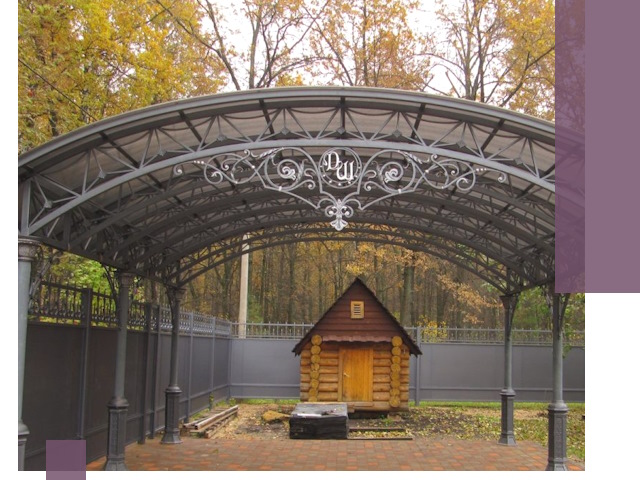 Кованые навесы премиум-класса под заказ в Лыткарине