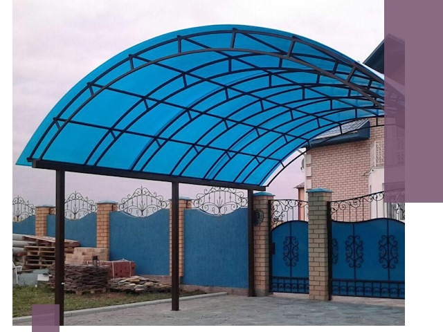 Арочные навесы под ключ в Лыткарине — изготовление и монтаж