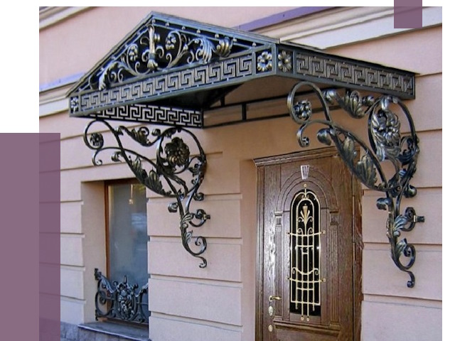 Кованые козырьки в Лыткарине под ключ от 12753 руб. — ПРОЛЁТ