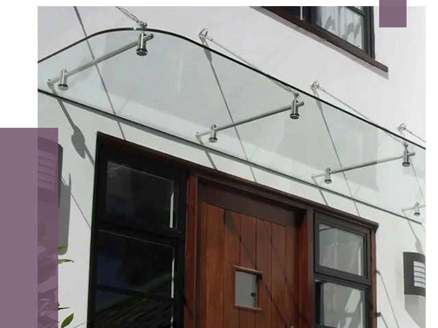 Стеклянные козырьки в Лыткарине от 18950 руб. | ПРОЛЁТ-Лтк