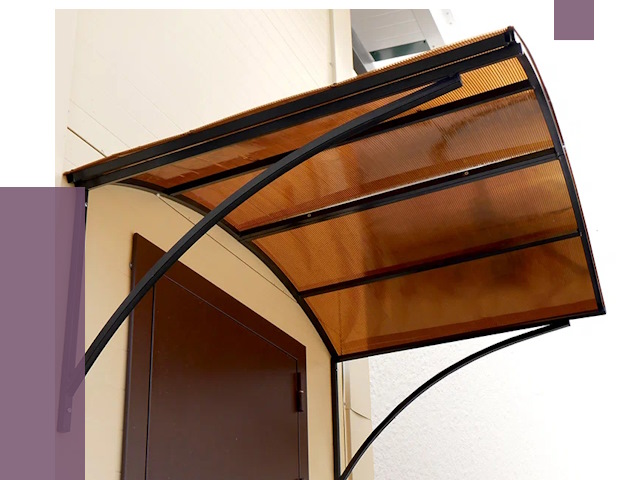 Недорогие козырьки в Лыткарине от 7600 руб.  | ПРОЛЁТ-Лтк