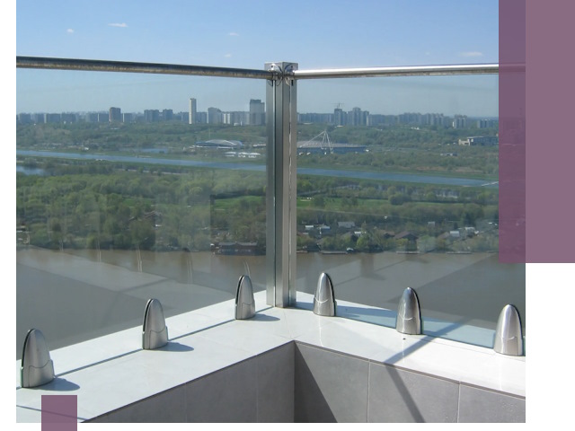 Стеклянные парапеты премиум класса в Лыткарине для домов и бизнесов