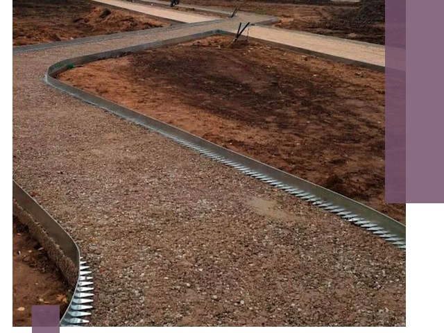 Металлические бордюры под ключ в Лыткарине — изготовление и монтаж