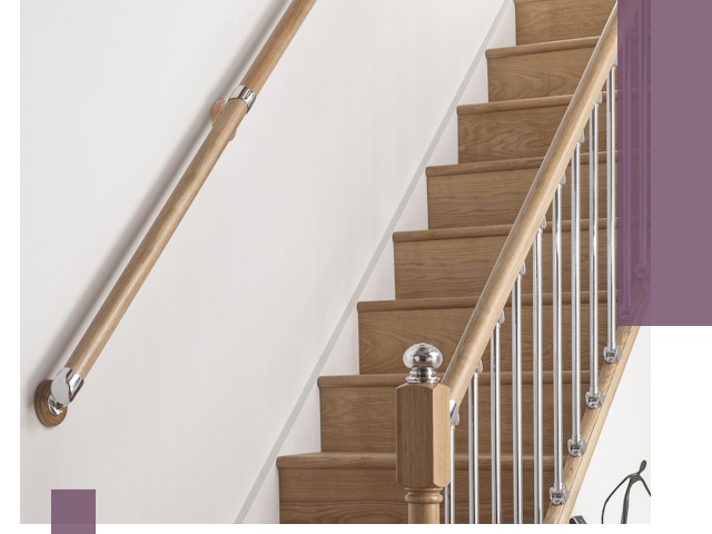 Пристенные поручни из стали и нержавейки под монтаж в Лыткарине